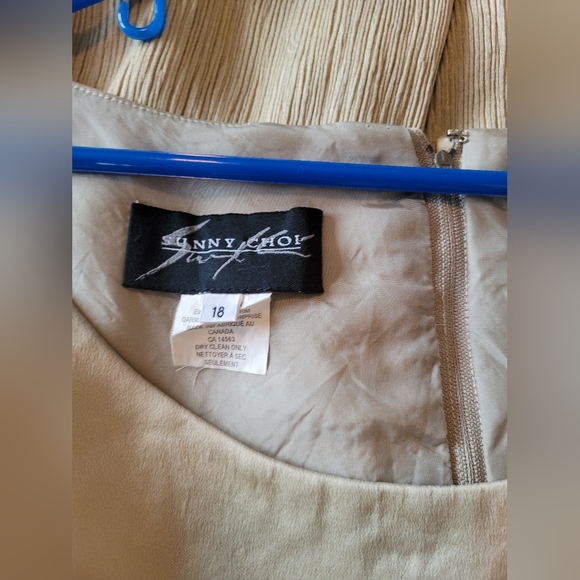 Champagne dress and jacket by Sunny Choi - Picture 3 of 8